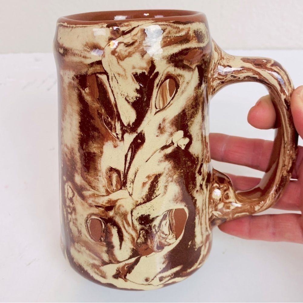 Clays in Calico Montana Mud Swirl Clay Mug 16oz